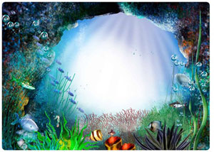 Подводный мир - Рамки фотошоп