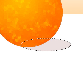 Делаем тень апельсину