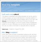 Blue blog template