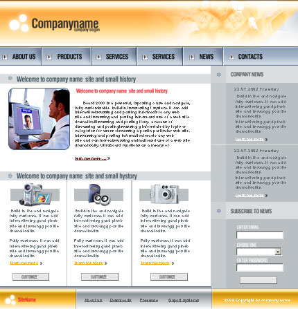 Шаблон сайта компании по продаже цифровых товаров