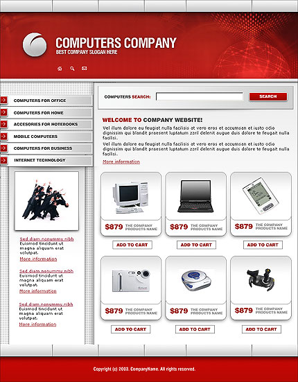Шаблон интернет-магазина компьютерного оборудования