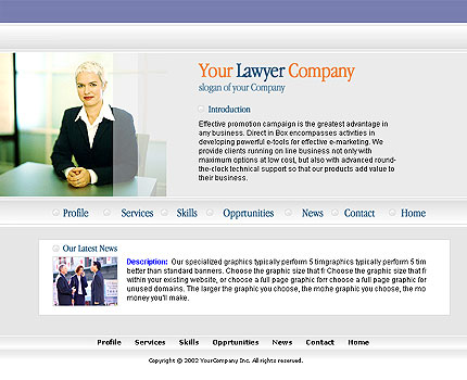 Шаблон сайта юридической компании